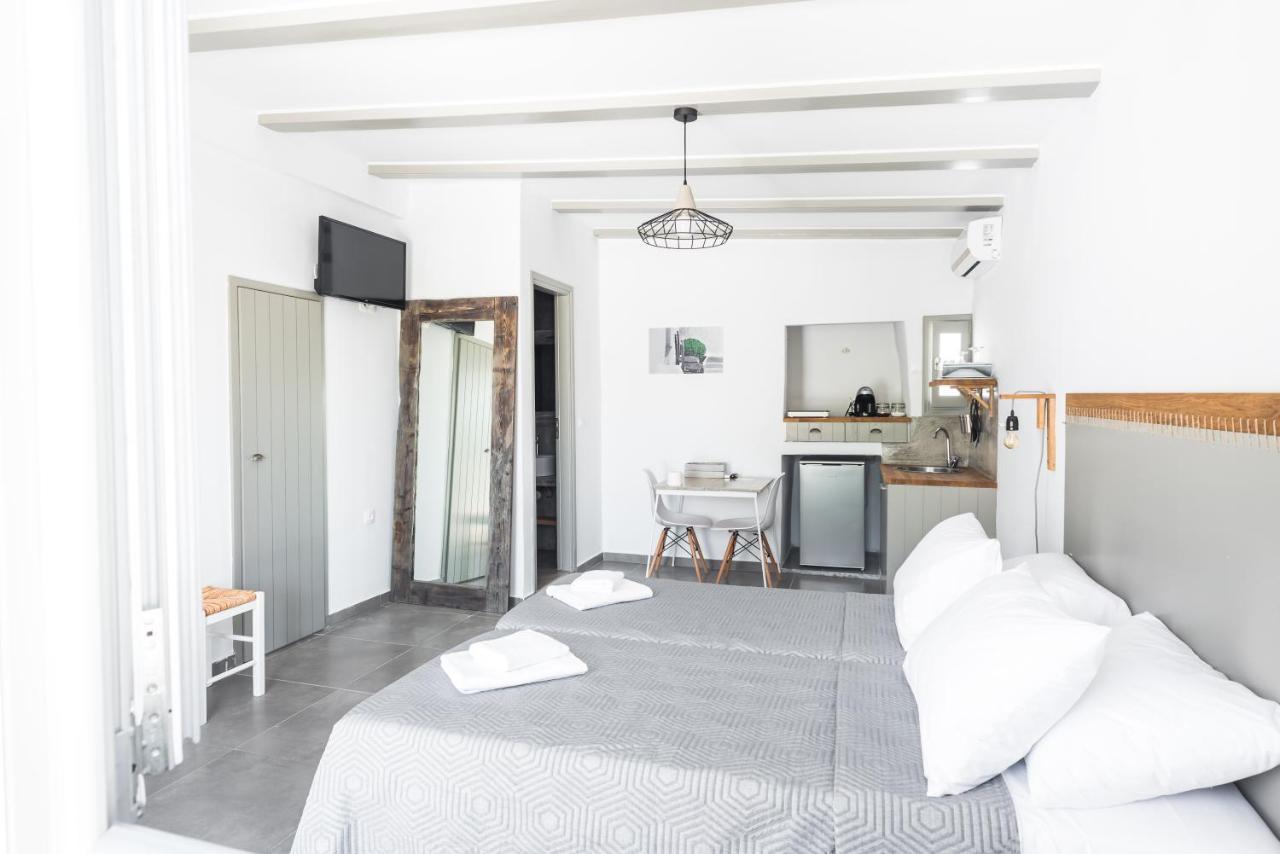 White And Grey Apartment Mykonos Town Ngoại thất bức ảnh