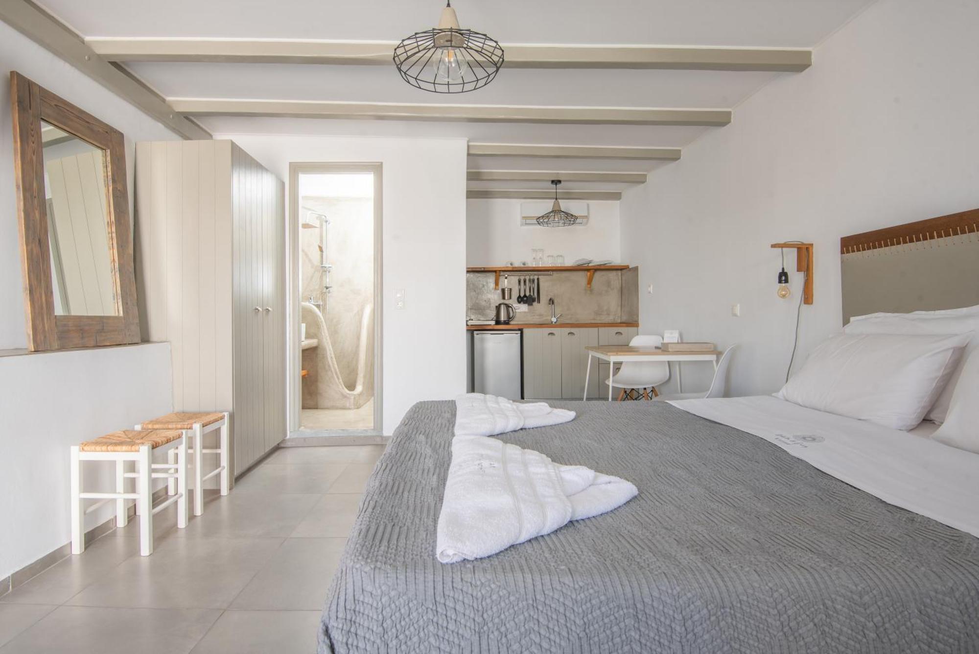 White And Grey Apartment Mykonos Town Ngoại thất bức ảnh